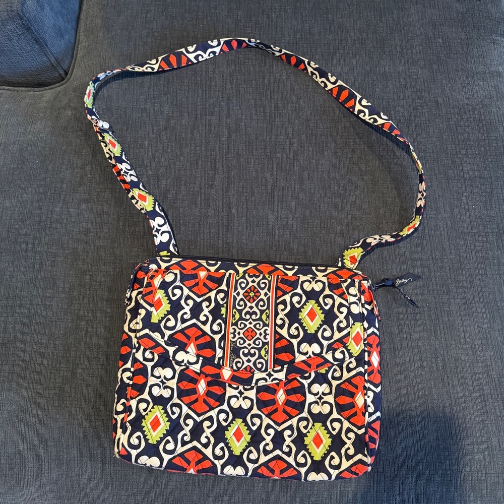 Vera Bradley Quilted Crossbody Bag – Multicolor Geometric Print